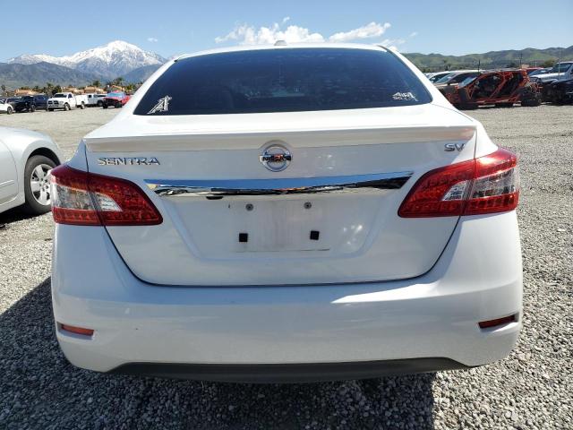 3N1AB7AP9FY249515 - 2015 NISSAN SENTRA S WHITE photo 6