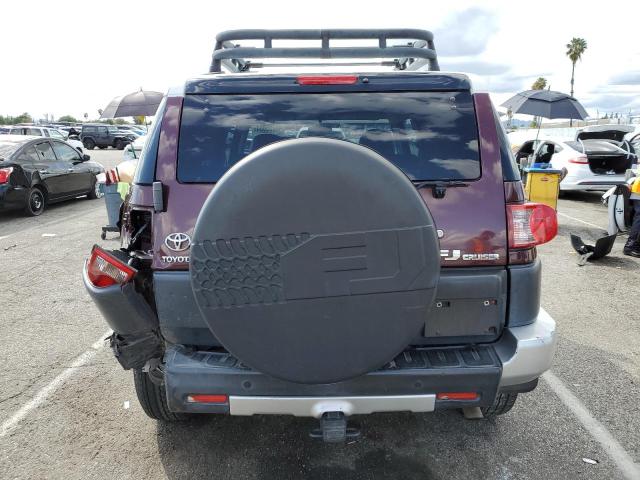 JTEZU11F870013928 - 2007 TOYOTA FJ CRUISER BURGUNDY photo 6