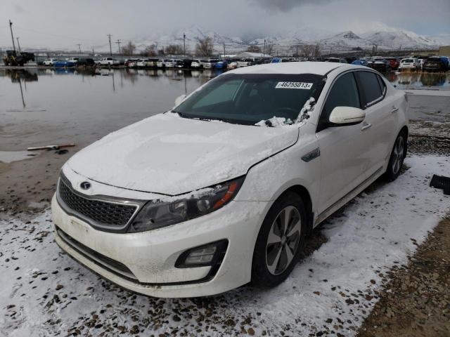 KNAGN4AD9F5081873 - 2015 KIA OPTIMA HYBRID SILVER photo 1