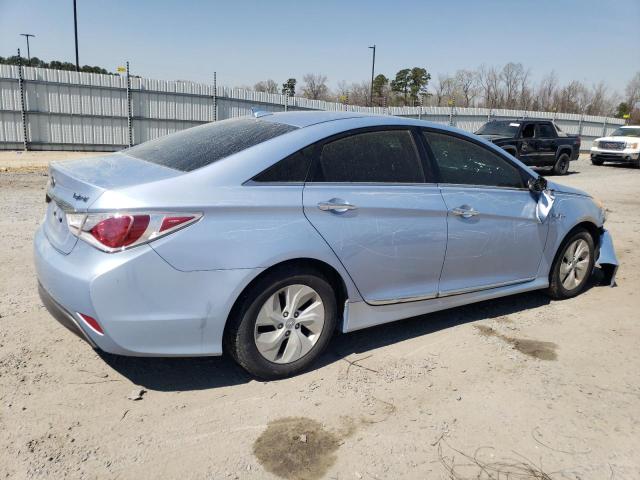 KMHEC4A41DA070091 - 2013 HYUNDAI SONATA HYBRID BLUE photo 3