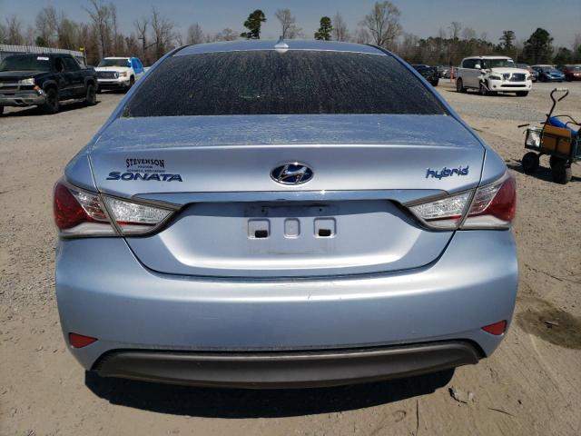 KMHEC4A41DA070091 - 2013 HYUNDAI SONATA HYBRID BLUE photo 6