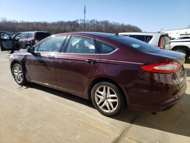 3FA6P0H78DR148125 - 2013 FORD FUSION SE MAROON photo 2