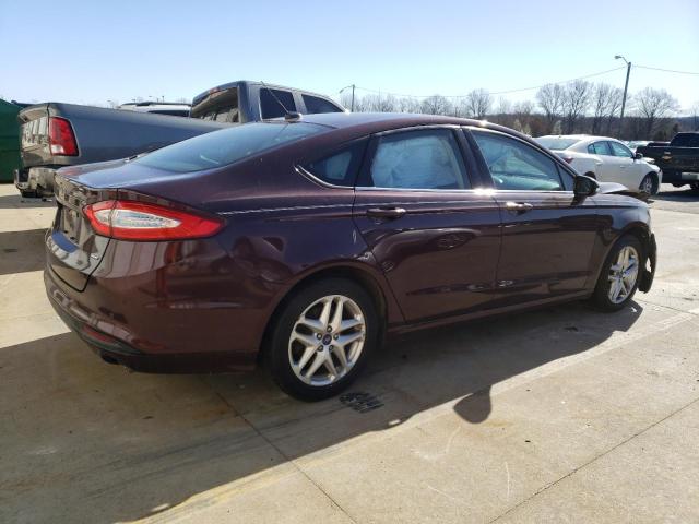 3FA6P0H78DR148125 - 2013 FORD FUSION SE MAROON photo 3