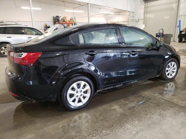 KNADM4A37E6414142 - 2014 KIA RIO LX BLACK photo 3