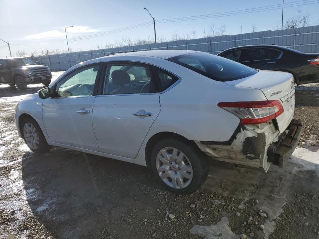 3N1AB7AP3EL627131 - 2014 NISSAN SENTRA S WHITE photo 2