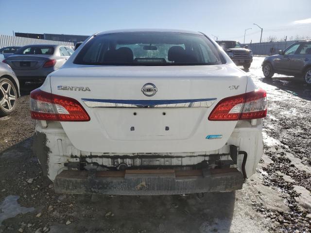 3N1AB7AP3EL627131 - 2014 NISSAN SENTRA S WHITE photo 6