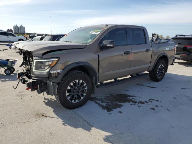 1N6AA1ED6MN524519 - 2021 NISSAN TITAN SV TAN photo 1