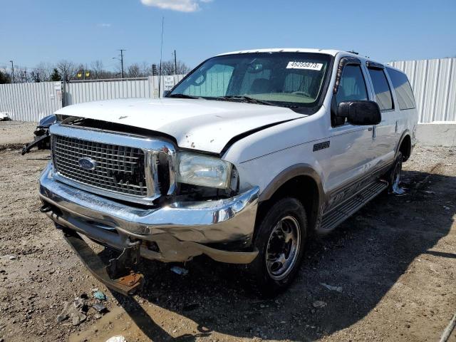 1FMSU43F42EA15056 - 2002 FORD EXCURSION LIMITED WHITE photo 1