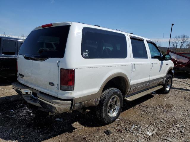 1FMSU43F42EA15056 - 2002 FORD EXCURSION LIMITED WHITE photo 3