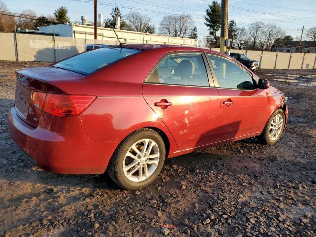 KNAFU4A24C5569069 - 2012 KIA FORTE EX RED photo 3