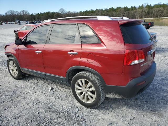 5XYKU4A10BG020712 - 2011 KIA SORENTO EX RED photo 2