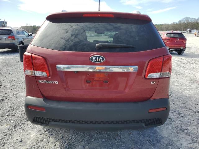 5XYKU4A10BG020712 - 2011 KIA SORENTO EX RED photo 6