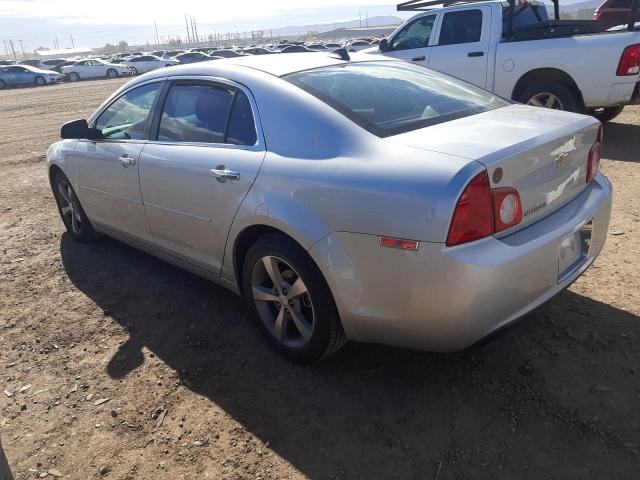 1G1ZC5E08CF205905 - 2012 CHEVROLET MALIBU 1LT SILVER photo 2