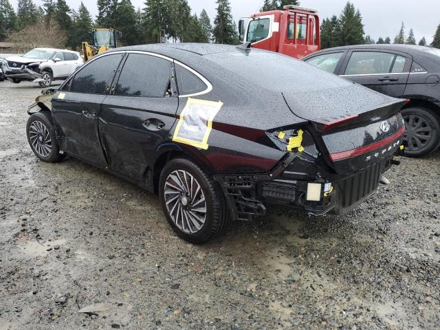 KMHL34JJ1PA056595 - 2023 HYUNDAI SONATA HYBRID BLACK photo 2