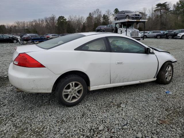 1HGCM72737A021743 - 2007 HONDA ACCORD EX WHITE photo 3