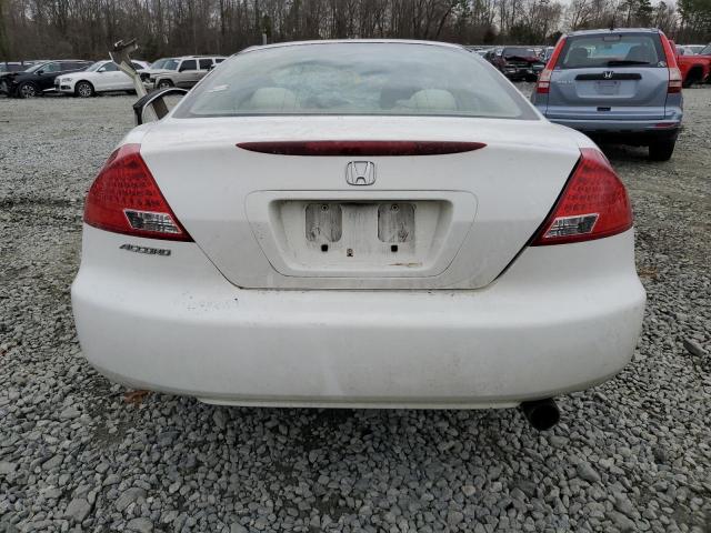 1HGCM72737A021743 - 2007 HONDA ACCORD EX WHITE photo 6