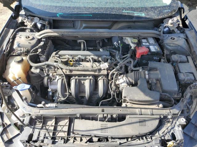 3FA6P0H78ER372996 - 2014 FORD FUSION SE BLUE photo 11