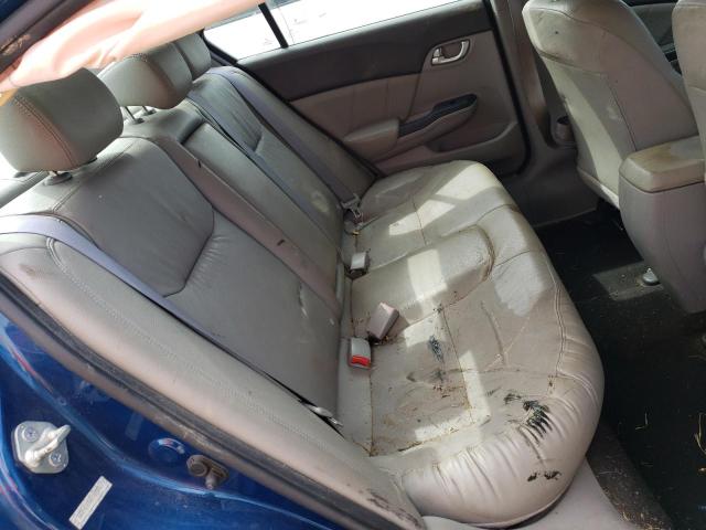 2HGFB2F99CH509947 - 2012 HONDA CIVIC EXL ლურჯი ფოტო 10