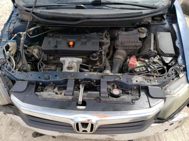 2HGFB2F99CH509947 - 2012 HONDA CIVIC EXL ლურჯი ფოტო 11