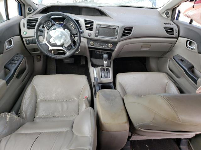 2HGFB2F99CH509947 - 2012 HONDA CIVIC EXL ლურჯი ფოტო 8