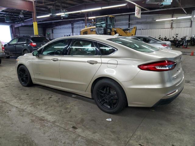 3FA6P0MU3KR149675 - 2019 FORD FUSION SEL GOLD photo 2