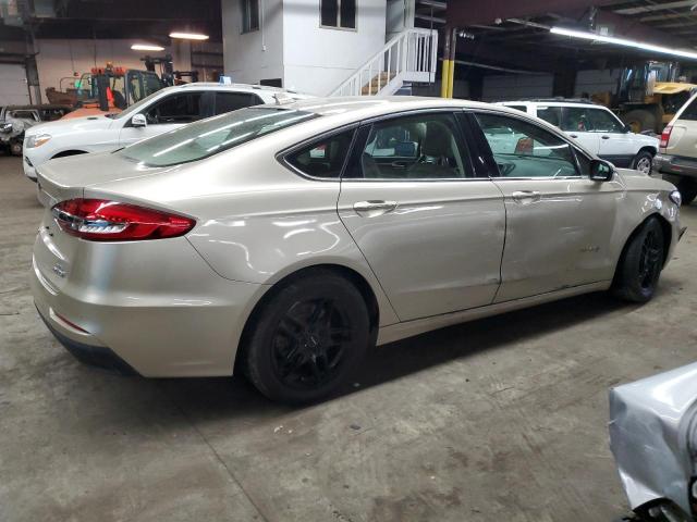 3FA6P0MU3KR149675 - 2019 FORD FUSION SEL GOLD photo 3