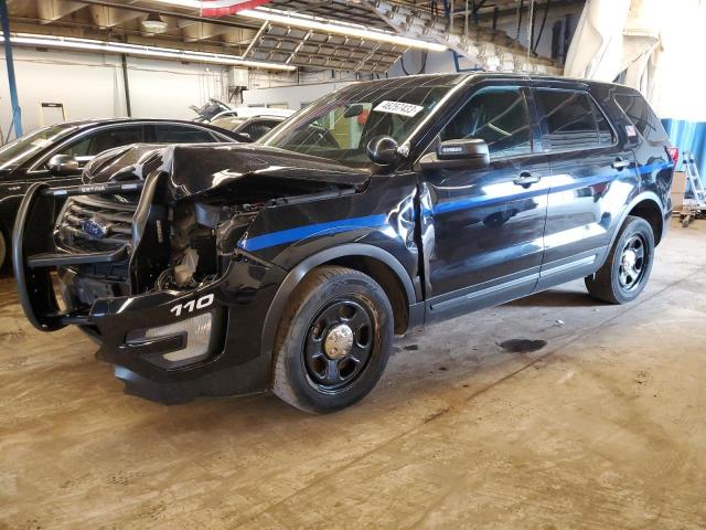 1FM5K8AR4JGB58406 - 2018 FORD EXPLORER POLICE INTERCEPTOR BLACK photo 1