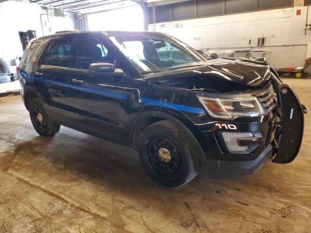 1FM5K8AR4JGB58406 - 2018 FORD EXPLORER POLICE INTERCEPTOR BLACK photo 4