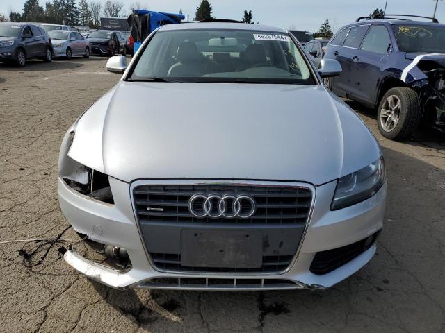 WAULF78K19N063969 - 2009 AUDI A4 2.0T QUATTRO SILVER photo 5