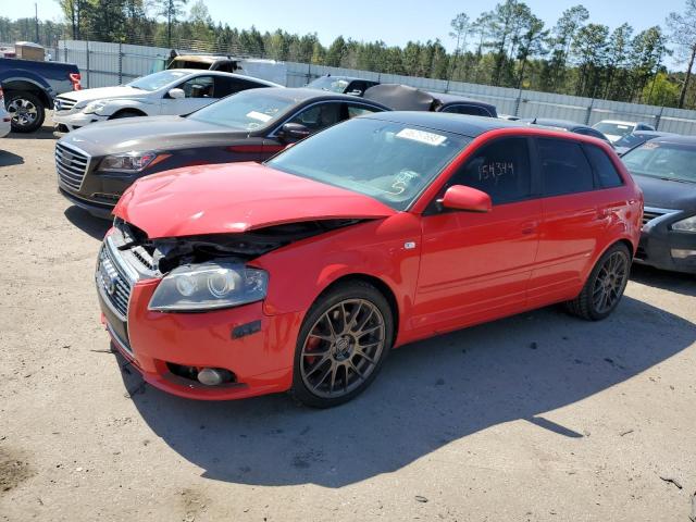 WAUHF78P37A055698 - 2007 AUDI A3 2 RED photo 1