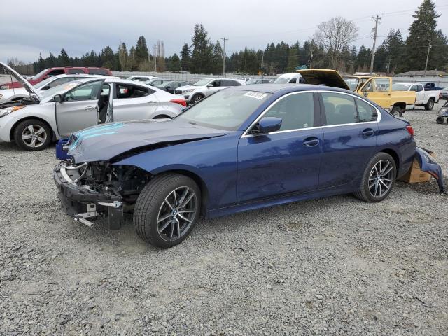 3MW5R7J02L8B26953 - 2020 BMW 330XI BLUE photo 1