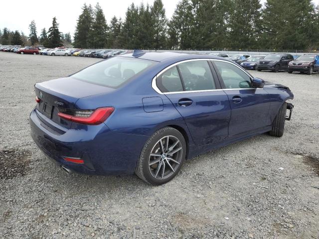 3MW5R7J02L8B26953 - 2020 BMW 330XI BLUE photo 3