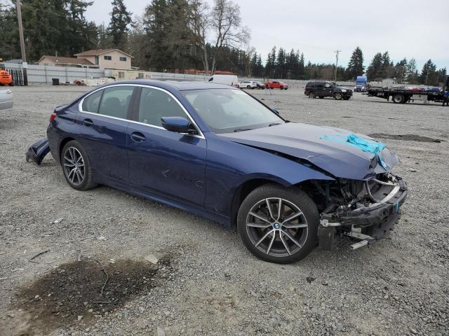 3MW5R7J02L8B26953 - 2020 BMW 330XI BLUE photo 4