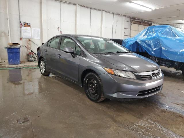 2HGFB2F58CH528132 - 2012 HONDA CIVIC LX GRAY photo 4