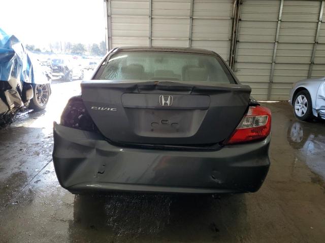 2HGFB2F58CH528132 - 2012 HONDA CIVIC LX GRAY photo 6