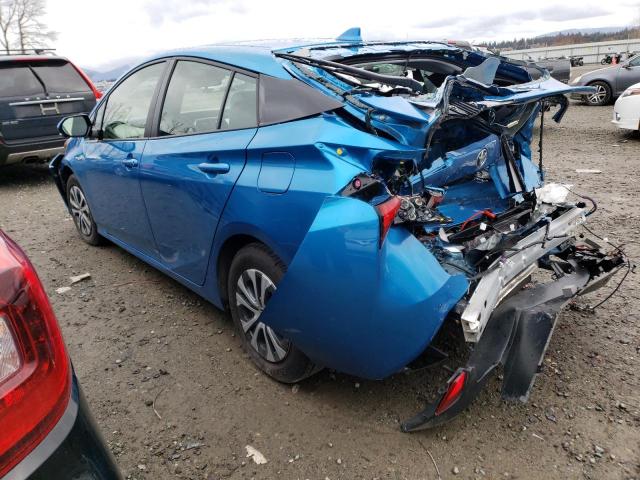 JTDL9RFU8K3003411 - 2019 TOYOTA PRIUS BLUE photo 2