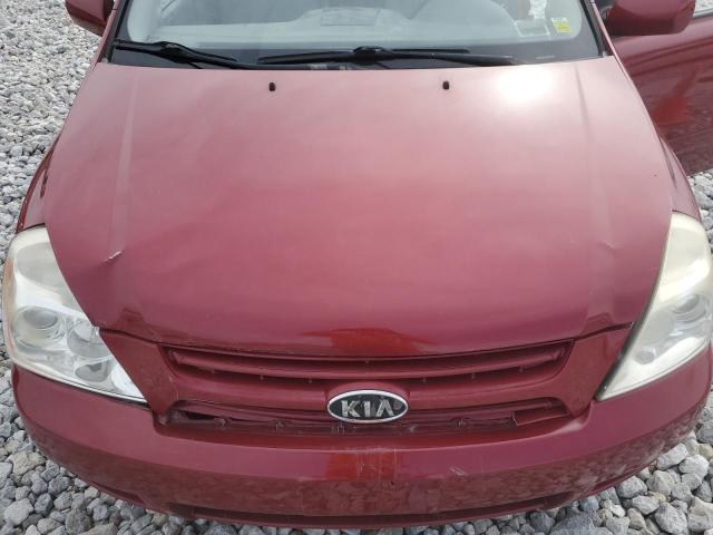 KNDMG4C38A6333720 - 2010 KIA SEDONA LX RED photo 12