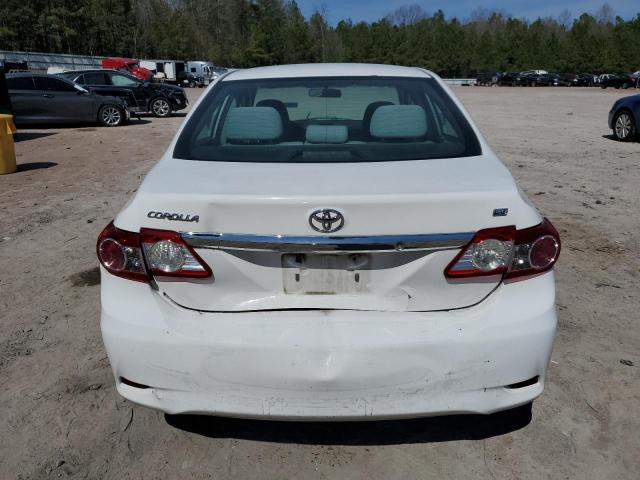 2T1BU4EE0DC120420 - 2013 TOYOTA COROLLA BASE WHITE photo 6