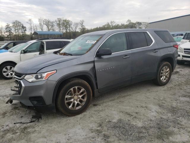 1GNEVFKW7KJ283934 - 2019 CHEVROLET TRAVERSE LS GRAY photo 1