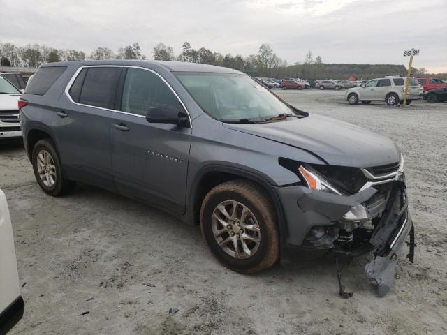 1GNEVFKW7KJ283934 - 2019 CHEVROLET TRAVERSE LS GRAY photo 4