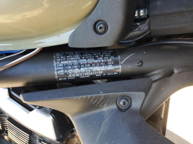 JKAENED19RDA33198 - 2024 KAWASAKI EN650 D GREEN photo 8