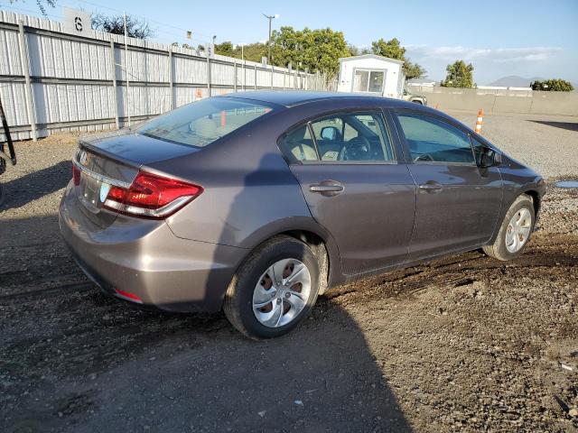 19XFB2F53DE226078 - 2013 HONDA CIVIC LX GRAY photo 3