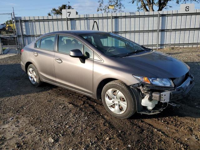 19XFB2F53DE226078 - 2013 HONDA CIVIC LX GRAY photo 4