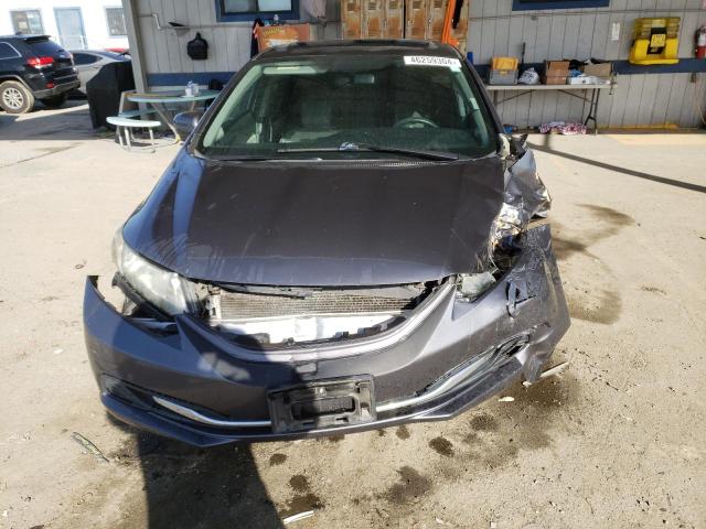 2HGFB2F8XFH554763 - 2015 HONDA CIVIC EX GRAY photo 5