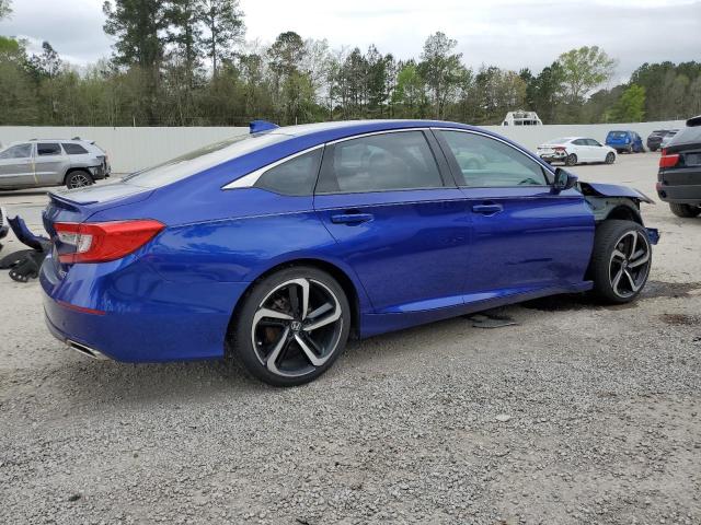 1HGCV1F37JA029594 - 2018 HONDA ACCORD SPORT BLUE photo 3