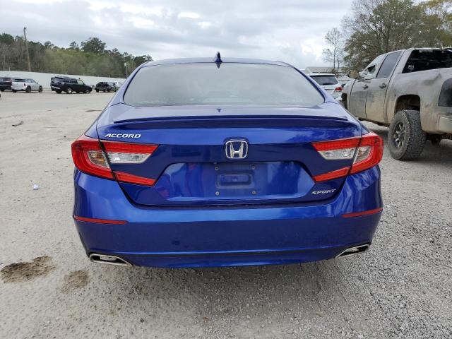 1HGCV1F37JA029594 - 2018 HONDA ACCORD SPORT BLUE photo 6