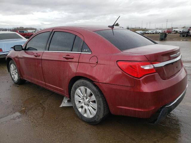 1C3CCBAB6EN211394 - 2014 CHRYSLER 200 LX RED photo 2