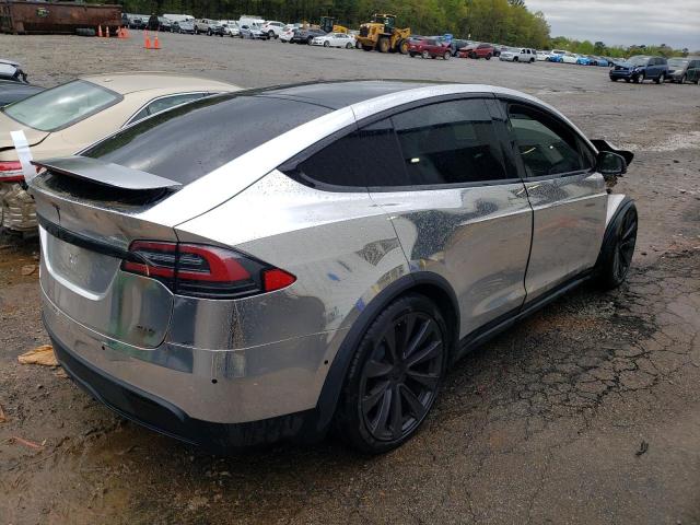 7SAXCBE64NF332842 - 2022 TESLA MODEL X SILVER photo 3