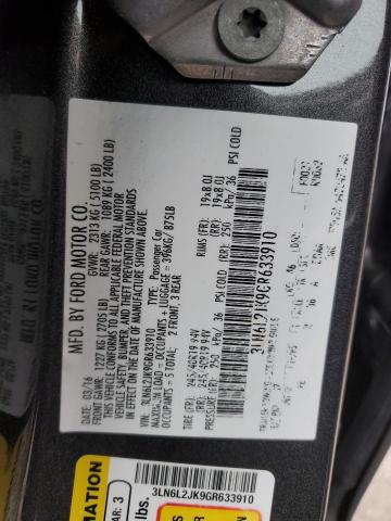 3LN6L2JK9GR633910 - 2016 LINCOLN MKZ CHARCOAL photo 12