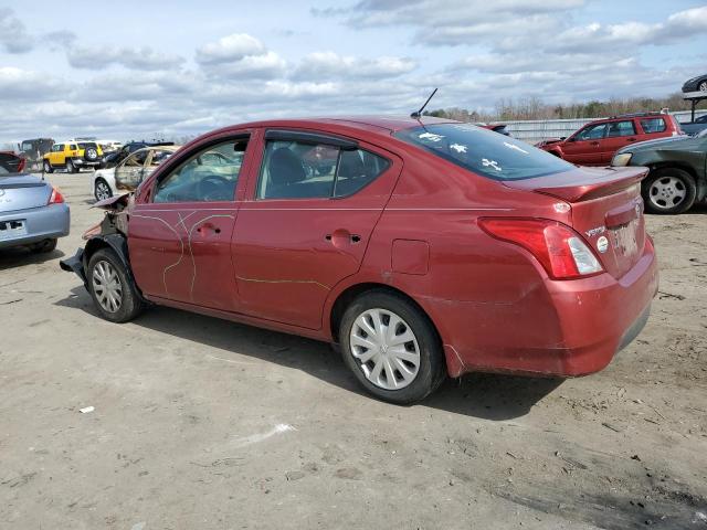 3N1CN7AP6KL815489 - 2019 NISSAN VERSA S RED photo 2